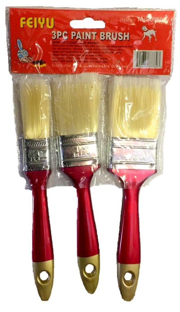 3-Piece Paint Brush Set
