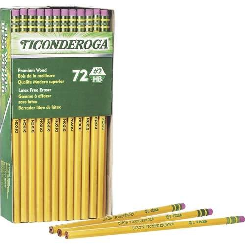 #2 Pencils - 72 Count, Yellow, Latex-Free Eraser