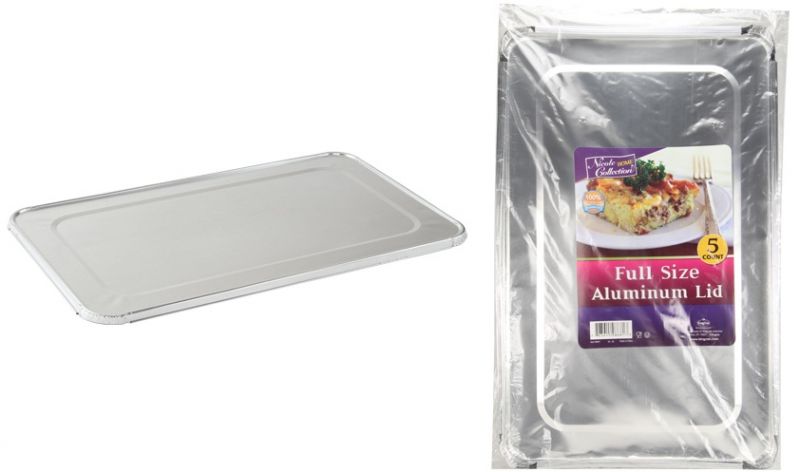 Full Size Aluminum Lid - 5-Packs - Nicole Home Collection