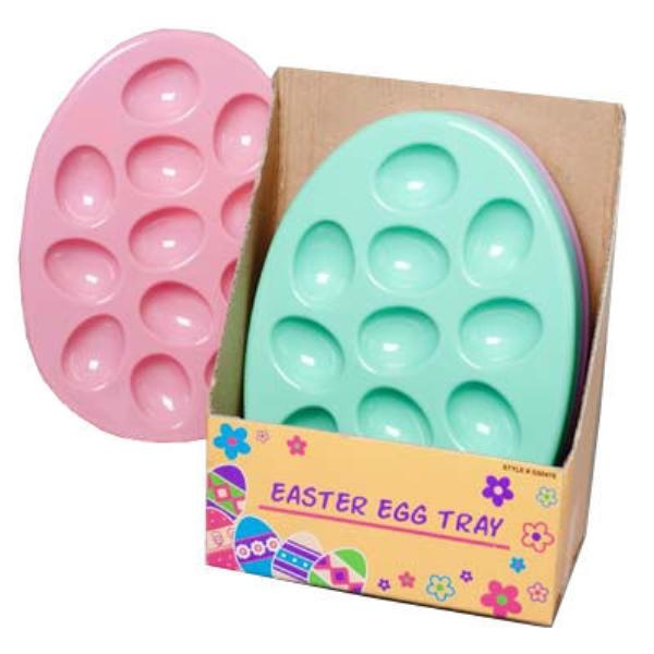 Egg Serving Plate - Assorted Colors, Plastic