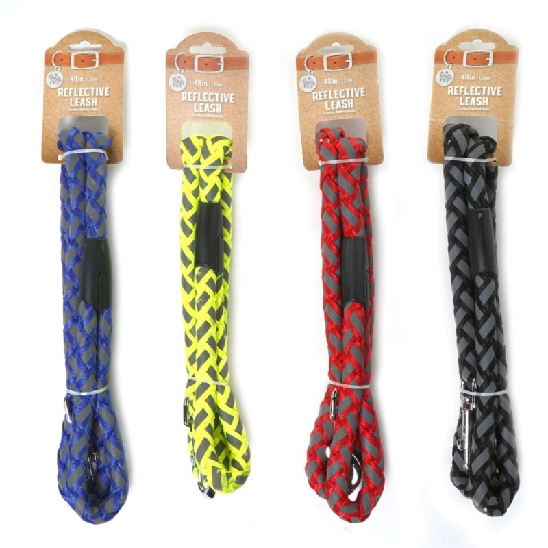 Dog Leashes - Assorted Colors, Reflective