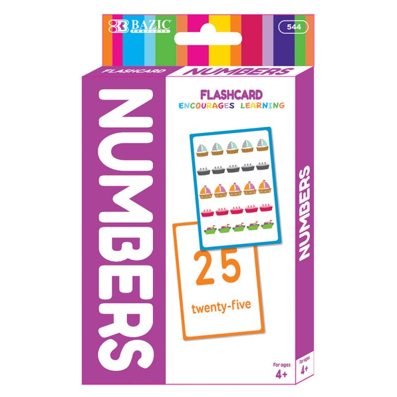 Numbers Flashcards - 36 Cards