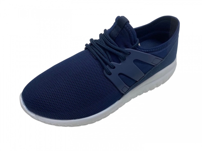 Youth Lace Up Sneakers - Navy, Sizes 10-4