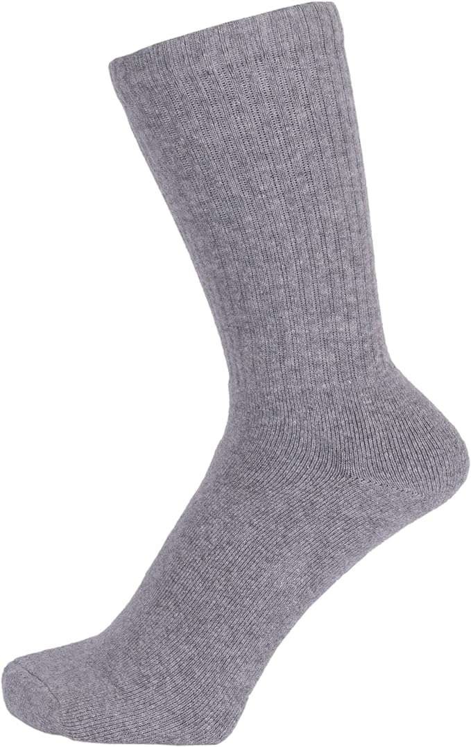 Men's Crew Sports Socks - Grey, 9-11, 3 Pack