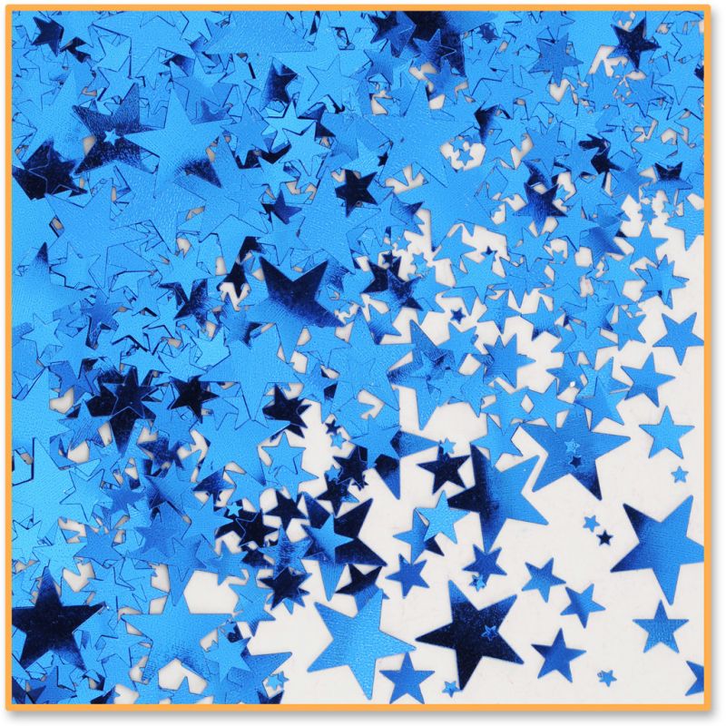 Blue Stars Confetti - 0.5 Oz Packs, Patriotic