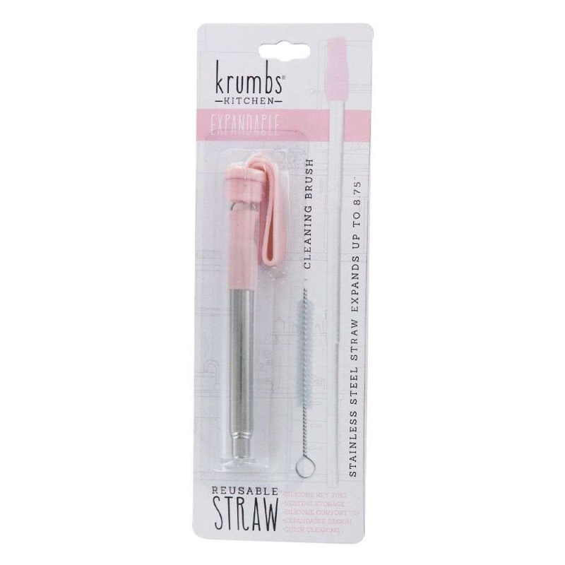 Steel Straws - Expandable With Brush Cleaner