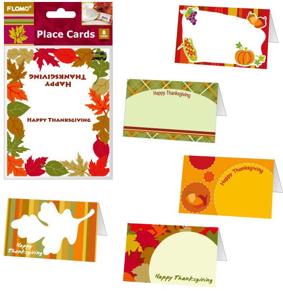 8 Pack Thanksgiving Place Card Holders