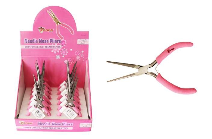 5 3/4 Pink Needle Nose Pliers