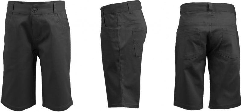 Juniors' Uniform Bermuda Shorts - Black, Size 1/2