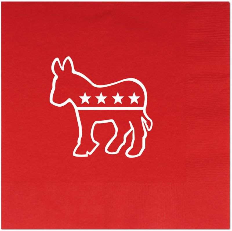 Democratic Luncheon Napkins - (2-Ply) Red