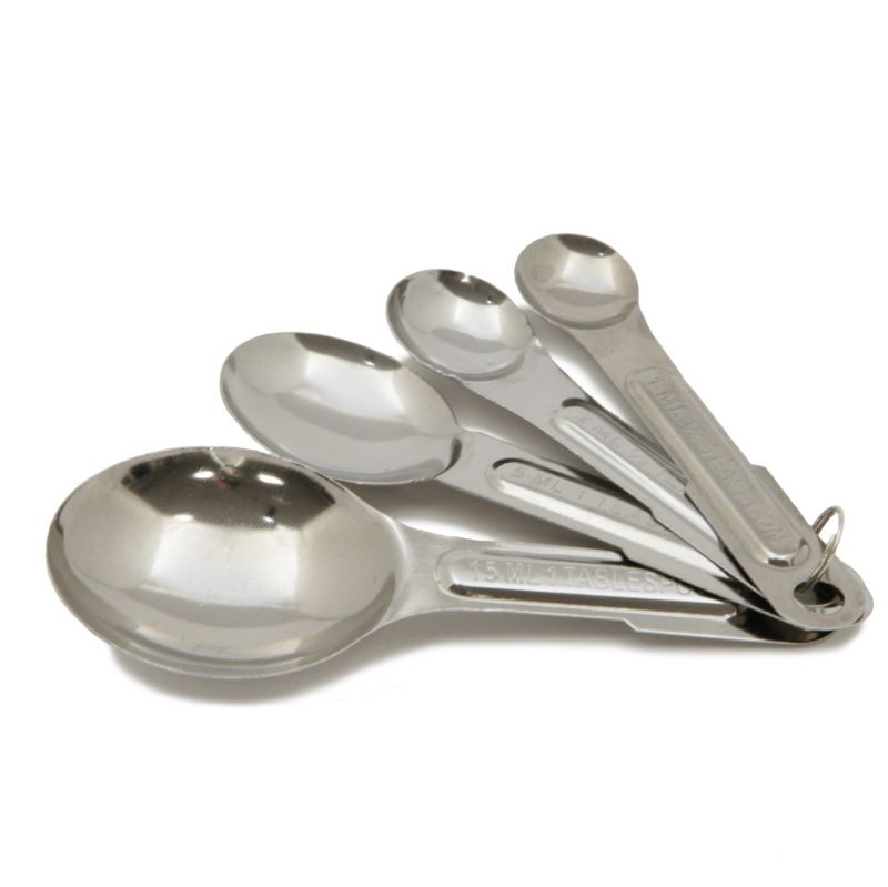 4-Piece Stainless Steel Measuring Spoon Set