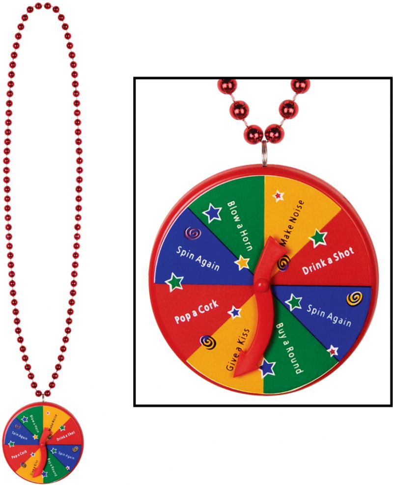 Beads With New Year Spinner Medallion
