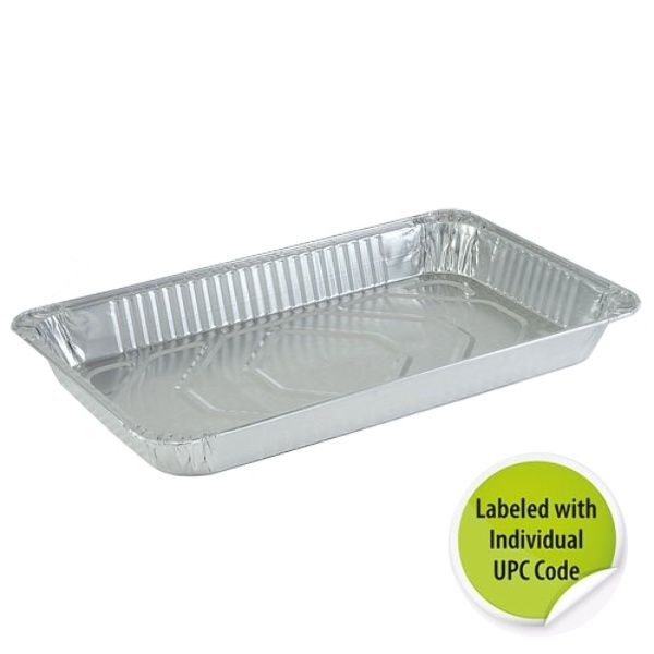 Aluminum Full Size Medium Deep Pan- Individually Labeled With Upc - Nicole Home Collection