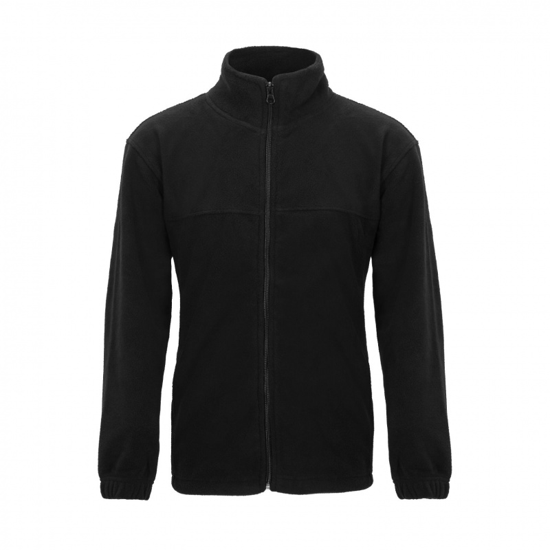 Youth Polar Fleece Jackets - 3/4, Black, Full Zip