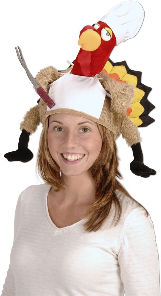 Plush Chef Turkey Hat