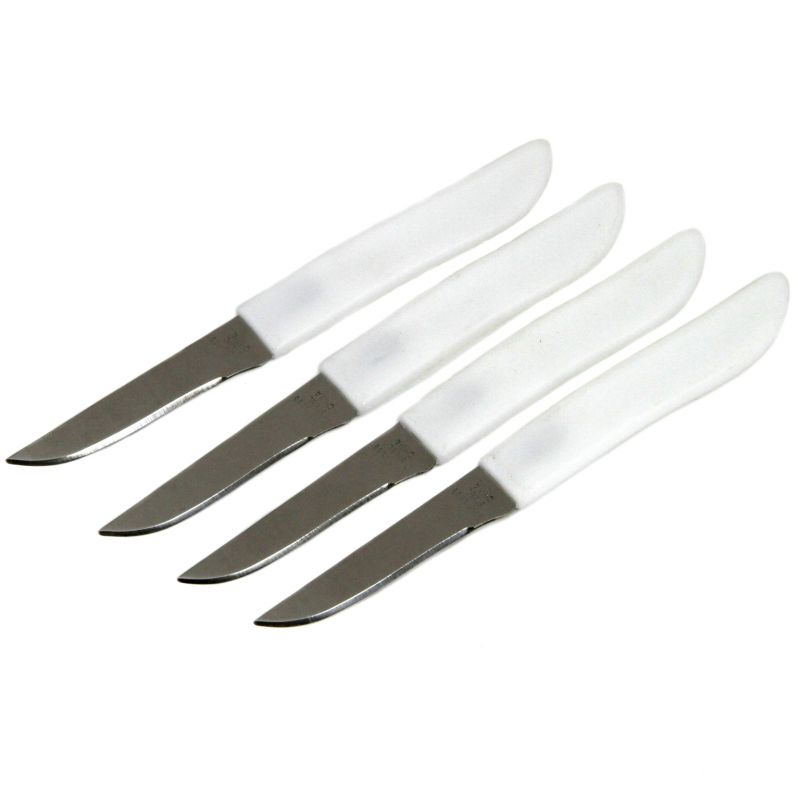 Paring Knives - White, 4 Pieces, 2.5"