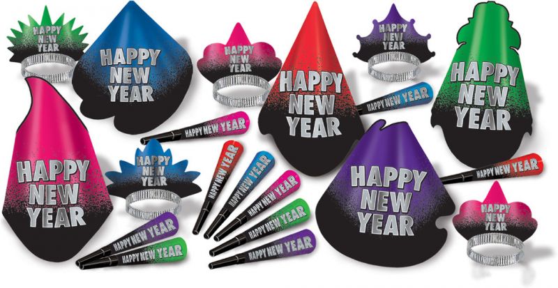New Years Party Pack - Assorted, For 50 People