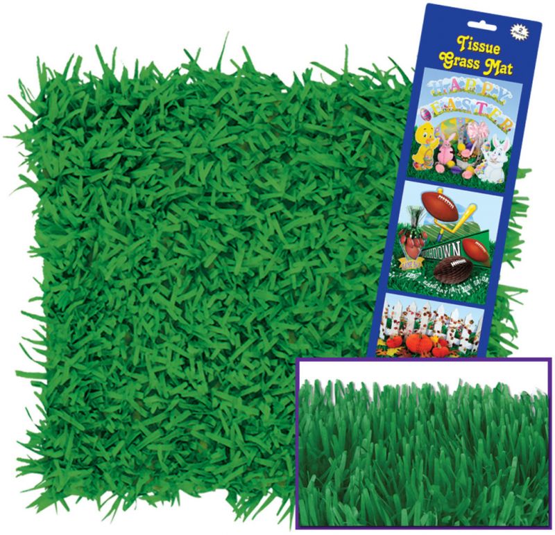 Tissue Grass Mat - Green, 15" X 30"