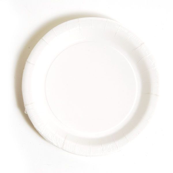 Party Dinner Plates - 8 Pack, White, 9"