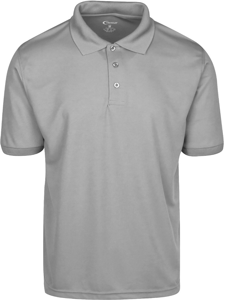 Men's Dri-Fit Polo Shirt - Grey, Small