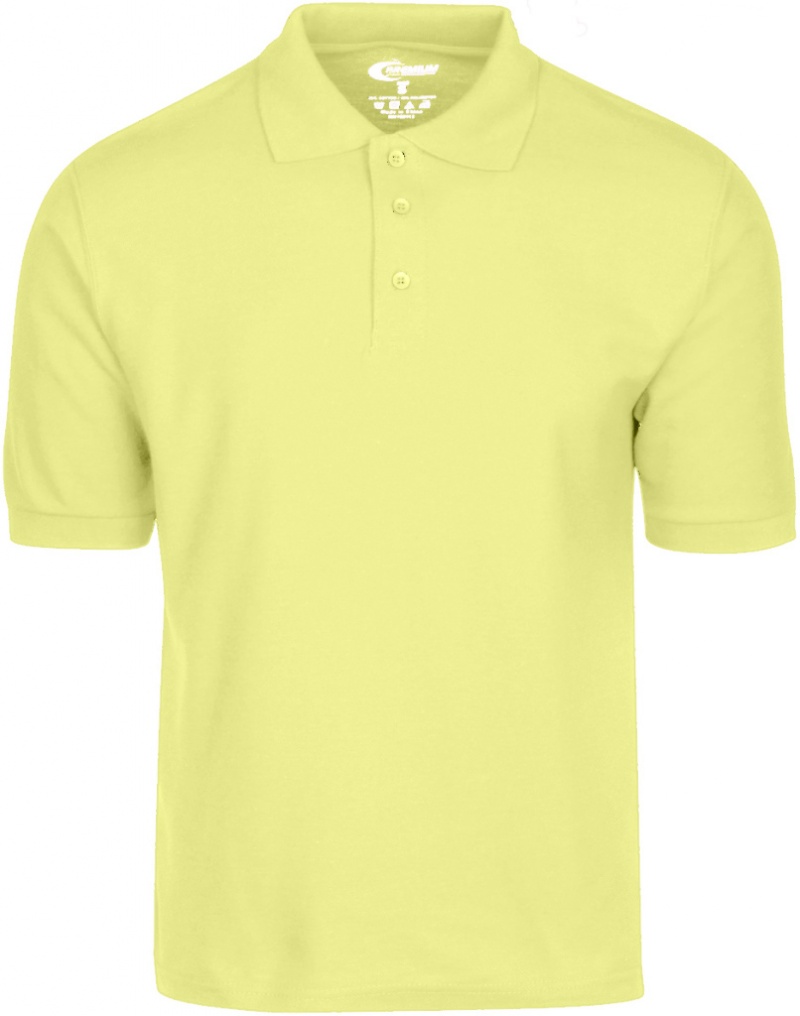 Premium Yellow Men's Polo Shirt - Size m