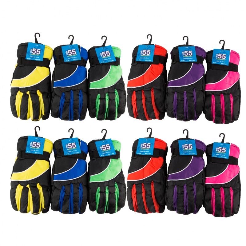 Women's Ski Gloves - Assorted Colors