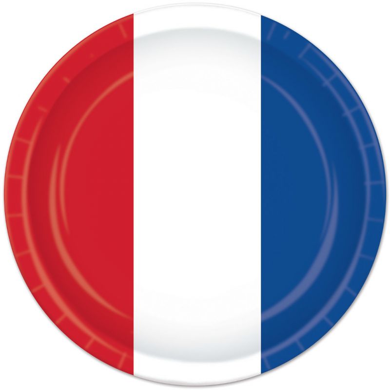 Red, White Blue Plates