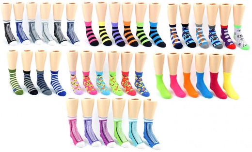 Kids' Novelty Crew Socks - Assorted