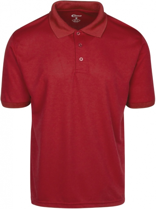 Men's Red Small Moisture Wicking Polo Shirts
