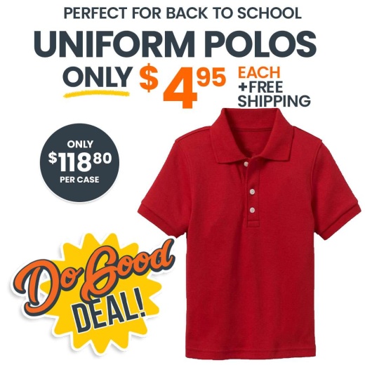 Uniform Polos - Small, Red, Short Sleeve