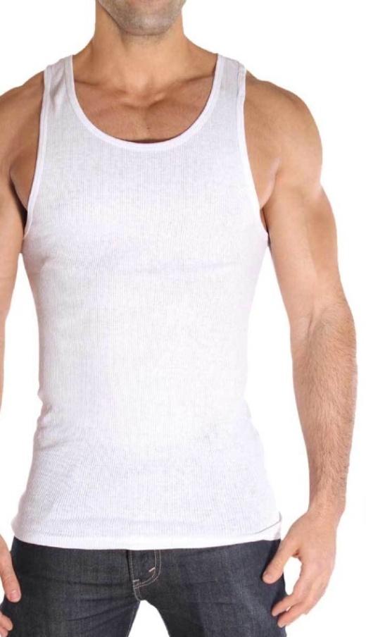 Men's Big Tall Tank Tops - White, 2x