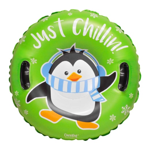Kids' Penguin Snow Tubes - Green, 32"