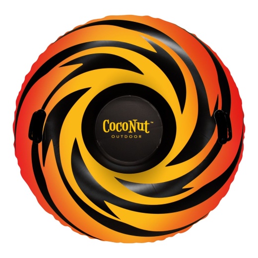 Solar Flare Jumbo Snow Tubes - Orange, 48"