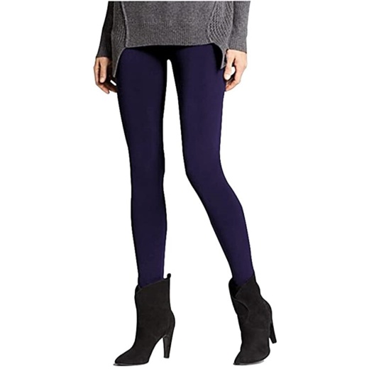 Women's Fleece Lined Leggings - Navy, One Size Fits Small-Large