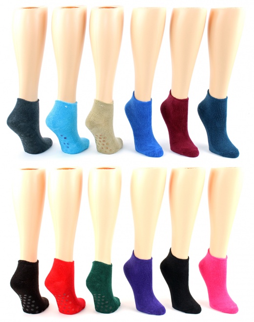 Women's Non-Slip Socks with Grips - Size 9-11