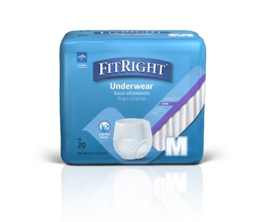 Adult Disposable Underwear - Medium, 20 Count
