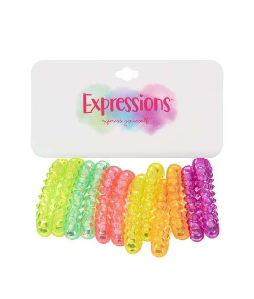Neon Hair Coils Sets - 12 Pack