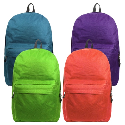 16" Basic Backpacks - Perfect for School Supply Kits