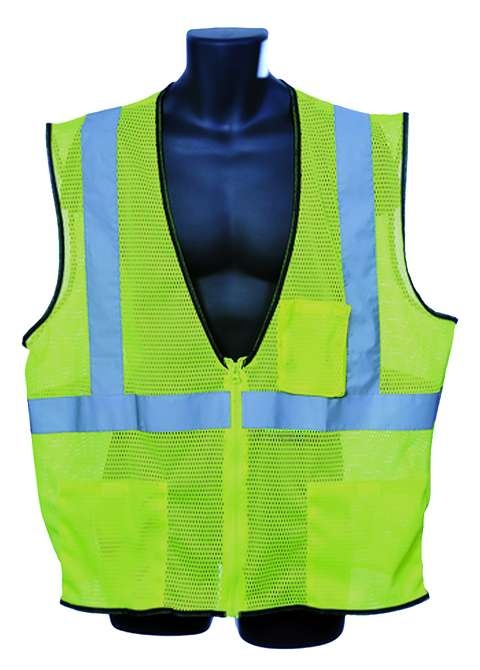 Class Ii Safety Vests - Green, Large