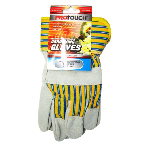 Heavy Duty Cow Split Leather Palm Garden Gloves
