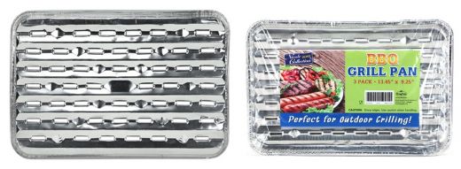 Aluminum Grill Pans - 13" BBQ Grilling Pans