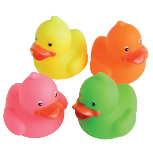 Neon Rubber Ducks - Assorted