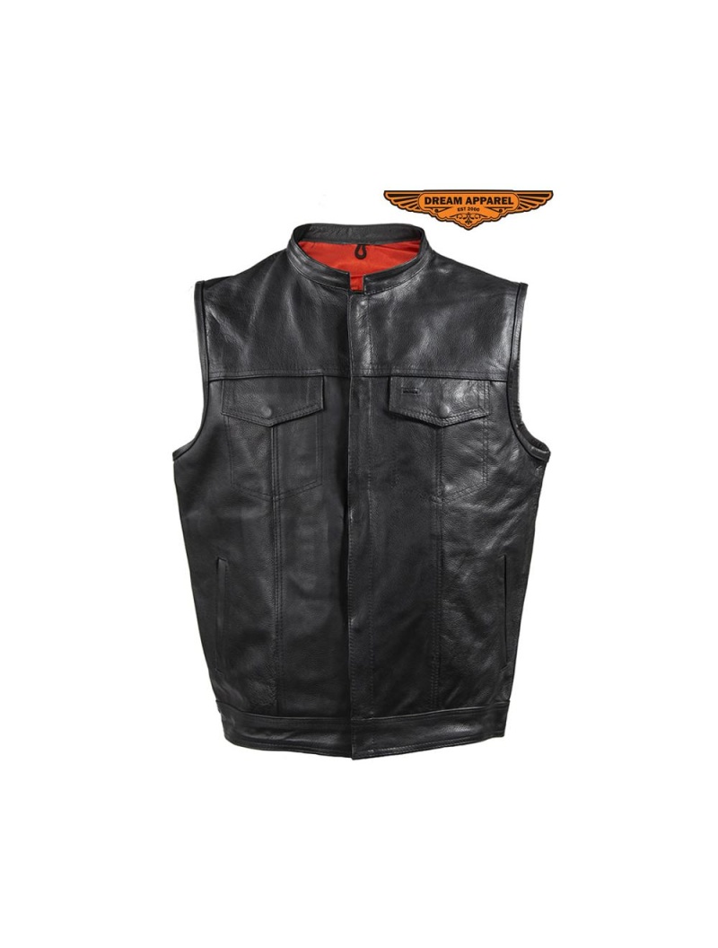 Bulletproof Vest For Men Men's Bike Vest Club Motocycle Leathe