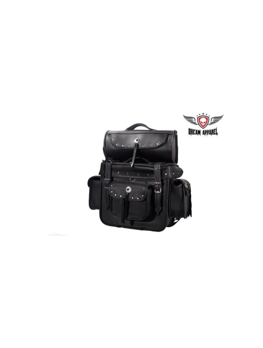 Motorcycle Sissy Bar Bag with Studs