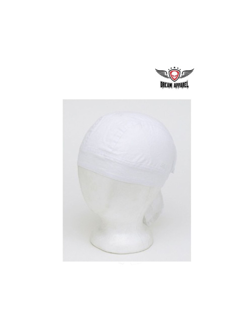 Cotton Plain White Skull Cap 12Pcs/Pack