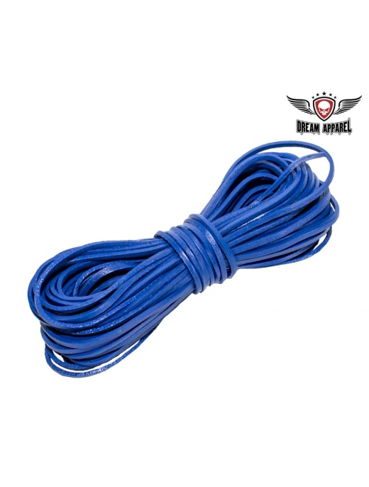 50 Ft Blue Leather Laces - Perfect for Crafting, Repairing, and Securing Gear