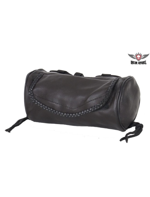 Brown Leather Motorcycle Tool Bag