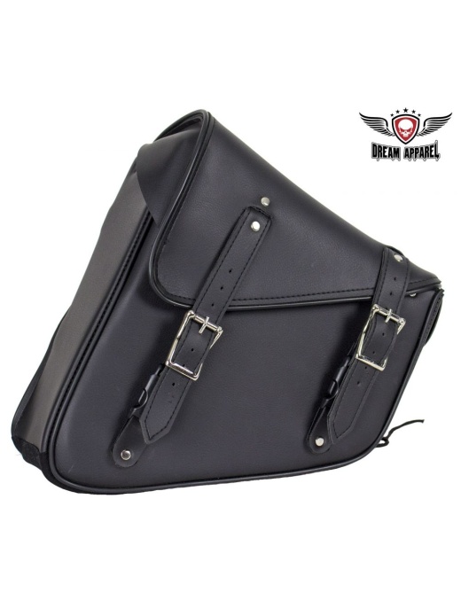 Black PVC Solo Swing Arm Bag - Left Side