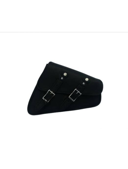 Premium Naked Leather Solo Swing Arm Bag Left Side