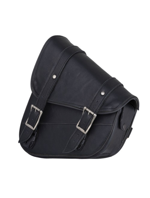 Leather Solo Swing Arm Bag Left Side